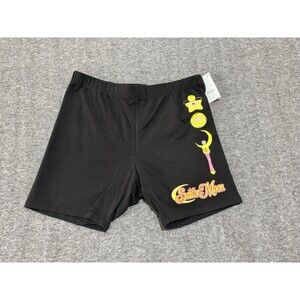 Sailor Moon Women's Shorts Biker Print Black Extra Large